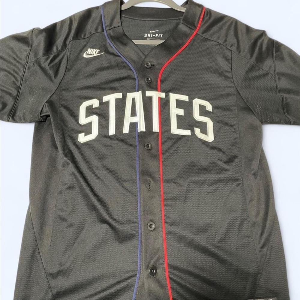Nike Black States Button-Up Jersey